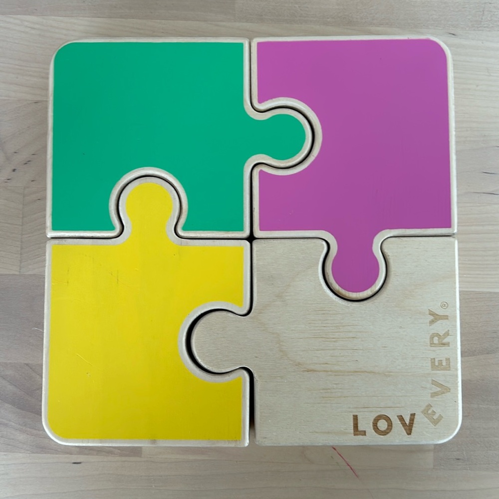 Lovevery chunky double sided puzzle